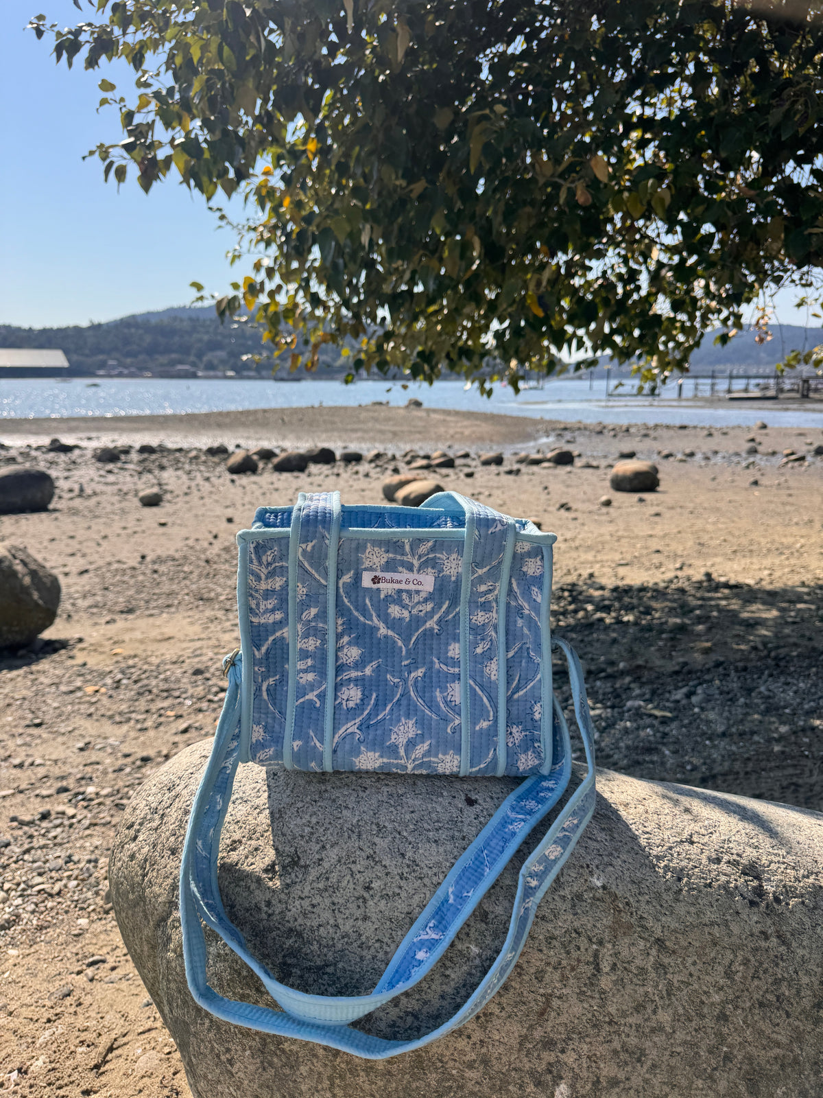 Blue Silence Crossbody Bag
